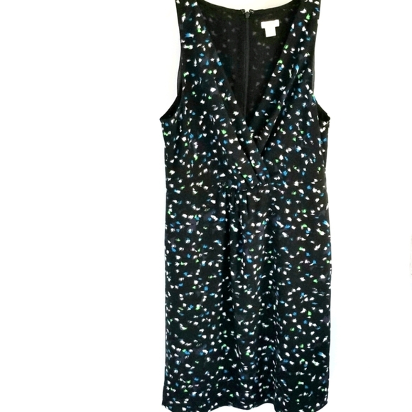 J. Crew black crossover v-neck sleeveless - Picture 1 of 6